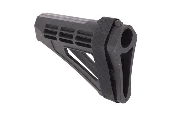 The Arm brace for AR pistols is designed by SB Tactical and made from polymer